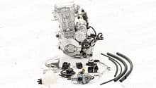 Двигатель 250см3 167MM CG250 (67x65) водянка, грм штанга, 4ск.+реверс, полный комплект+радиаторы